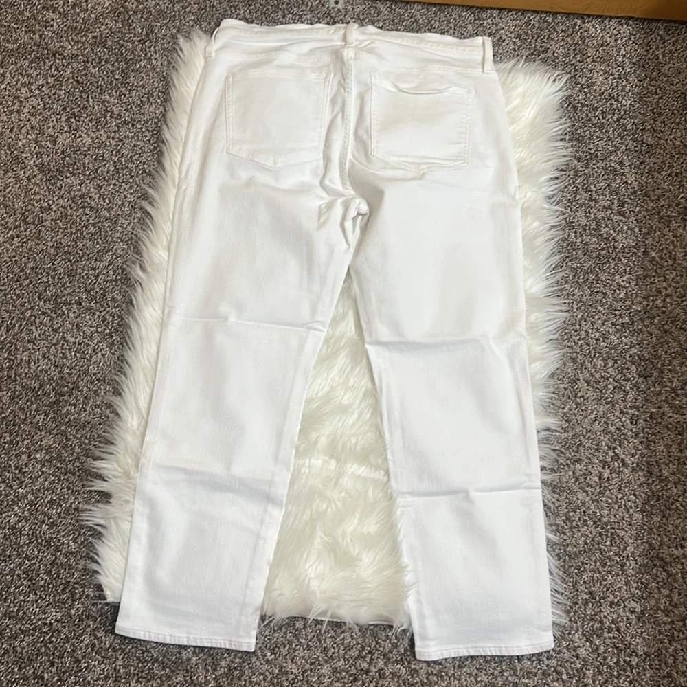 NWT J. Crew 10” Vintage Straight White Jeans 33